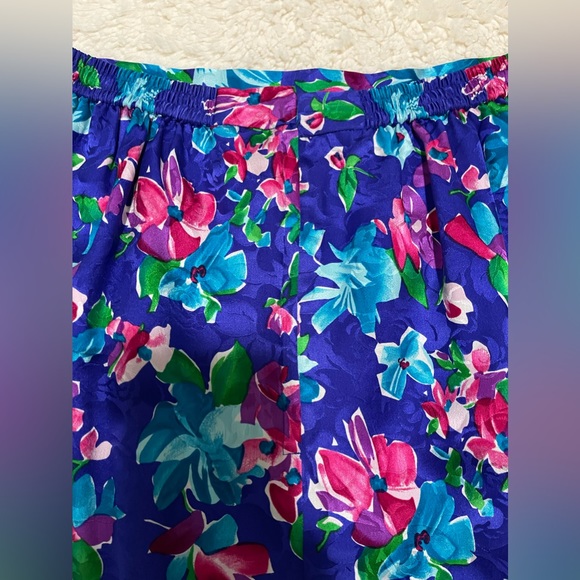 Adrianna Papell 100% Silk 2 Pieces Floral Suit dress SZ 4 - Picture 12 of 15